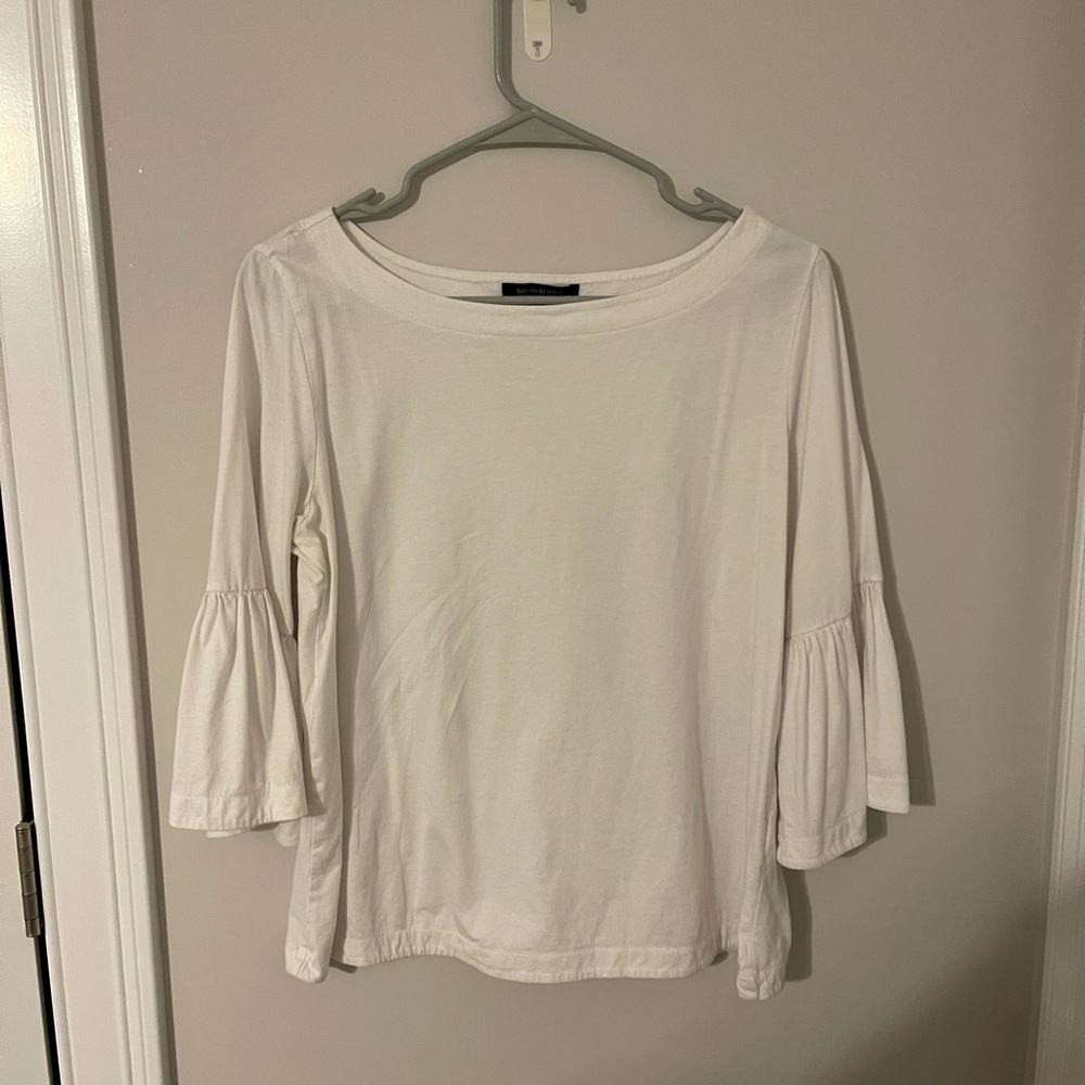 BANANA REPUBLIC white long sleeve